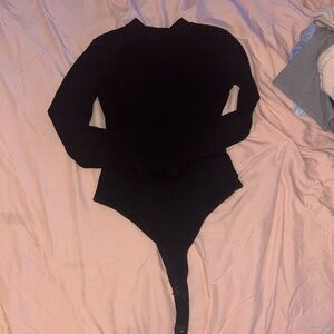 Black Long Sleeve Bodysuit